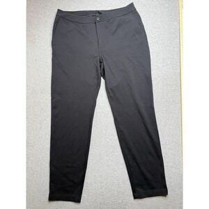 American Giant USA Womens Black Spandex‎ Cropped Pants Casual Athletic Size 14